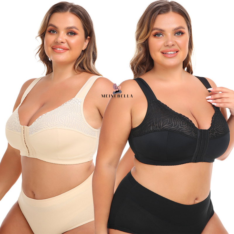 Meinebella™ Soutien-gorge avec fermeture sur le devant et dentelle sans armatures