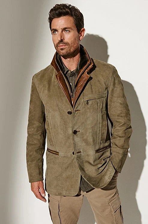 Lucas - Veste d'automne vintage pour Homme