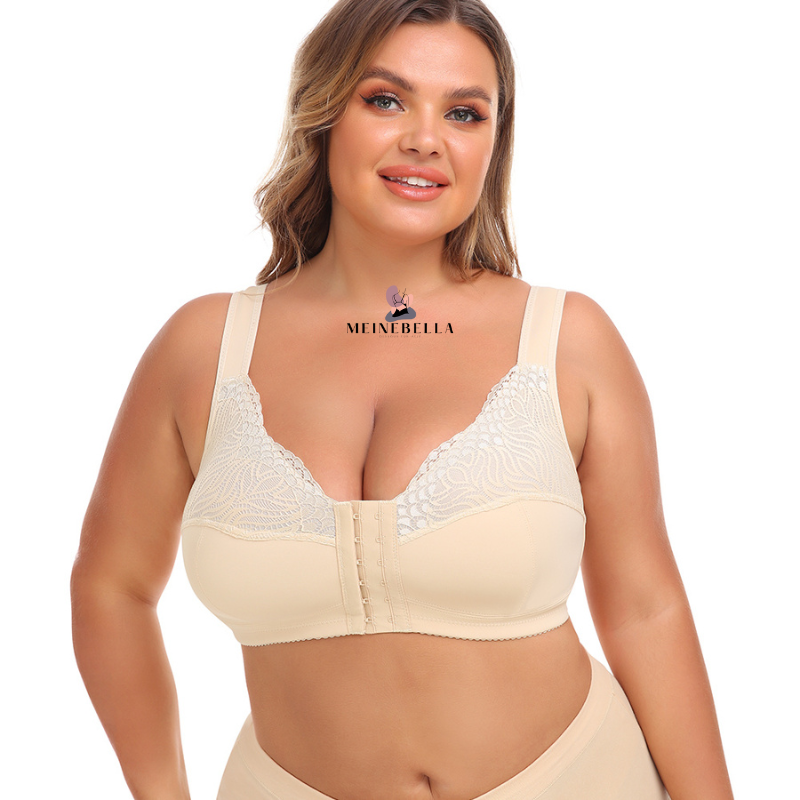 Meinebella™ Soutien-gorge avec fermeture sur le devant et dentelle sans armatures