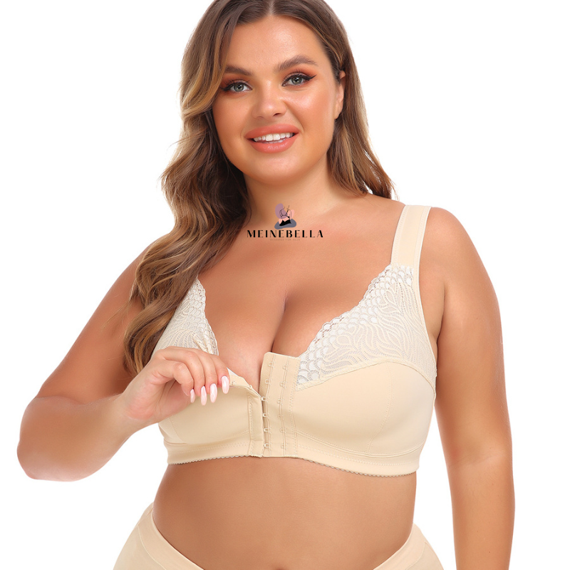 Meinebella™ Soutien-gorge avec fermeture sur le devant et dentelle sans armatures