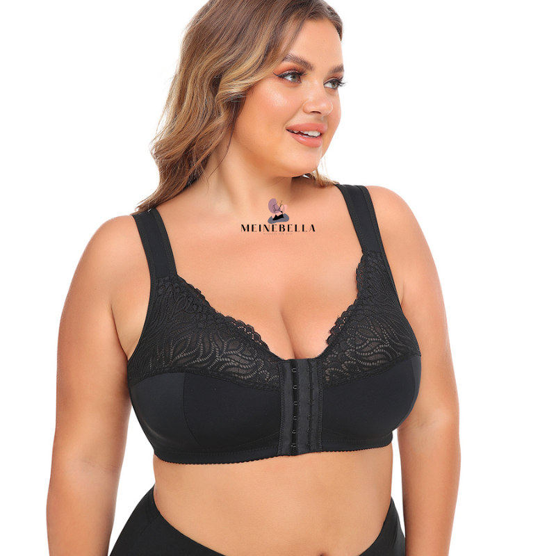 Meinebella™ Soutien-gorge avec fermeture sur le devant et dentelle sans armatures