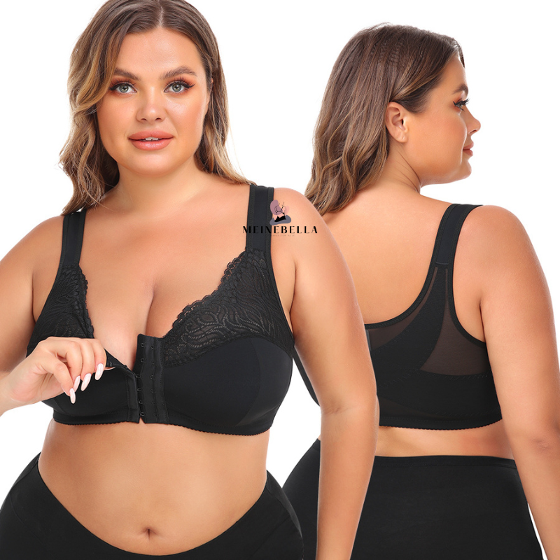 Meinebella™ Soutien-gorge avec fermeture sur le devant et dentelle sans armatures