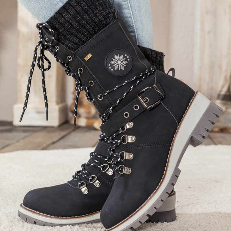 Bottes de neige imperméables aux genoux pour femmes